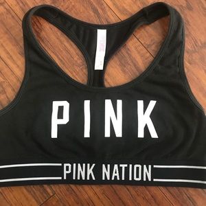PINK VICTORIA SECRET sports bra. Black. Small.